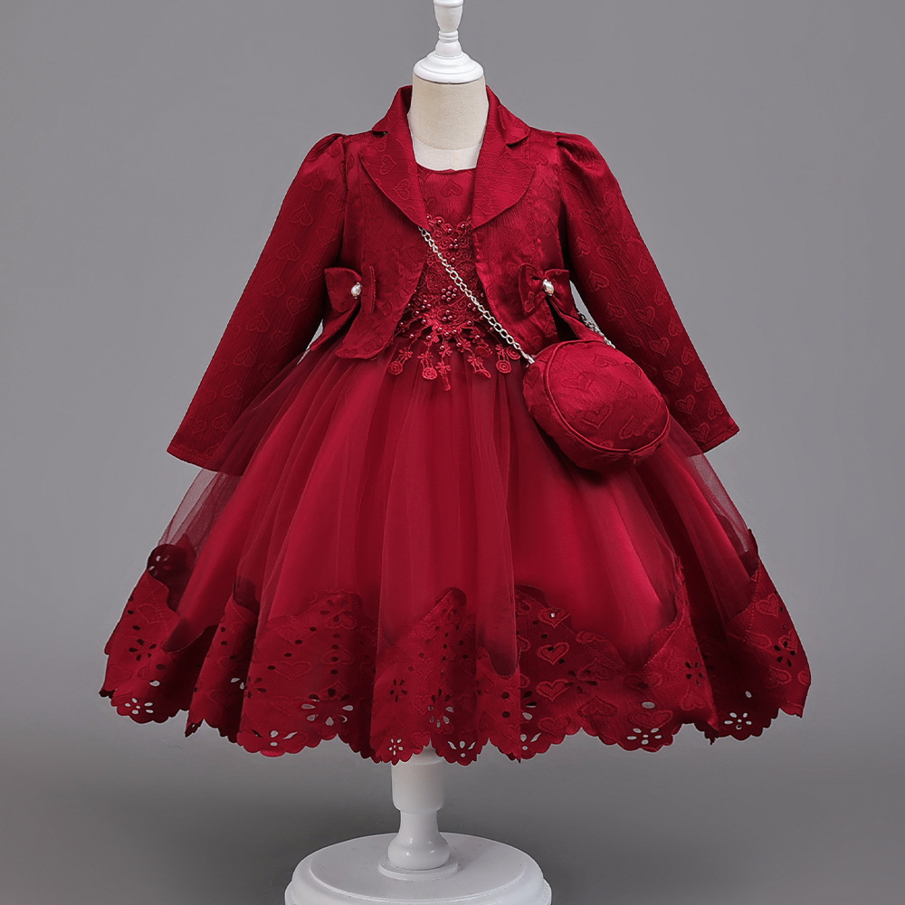 Baby Clothing High End - HETISO بنات الأميرة الكرة ثوب طويل