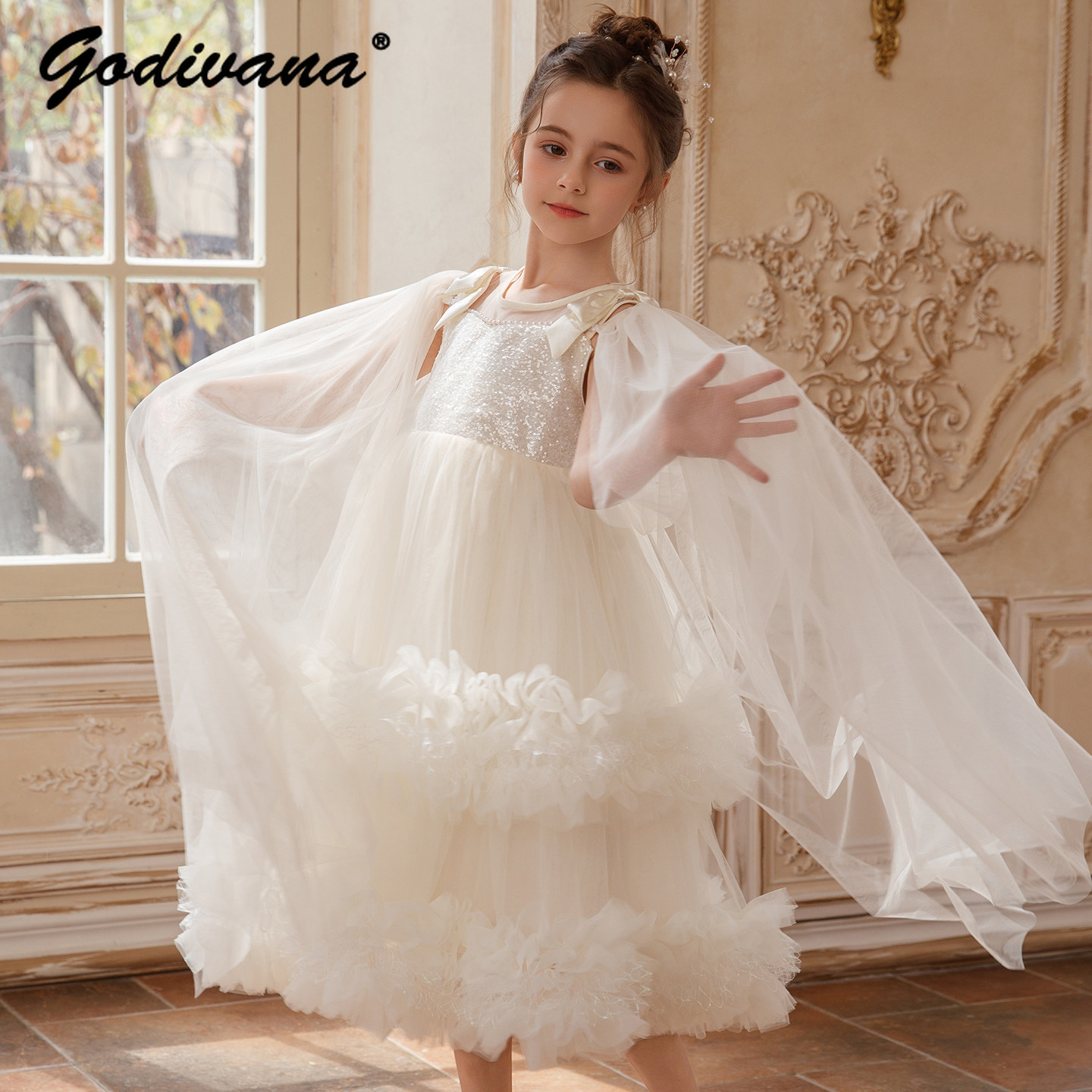 Baby Clothing High End - فستان أميرة رسمي جديد للبنات الصغيرات
