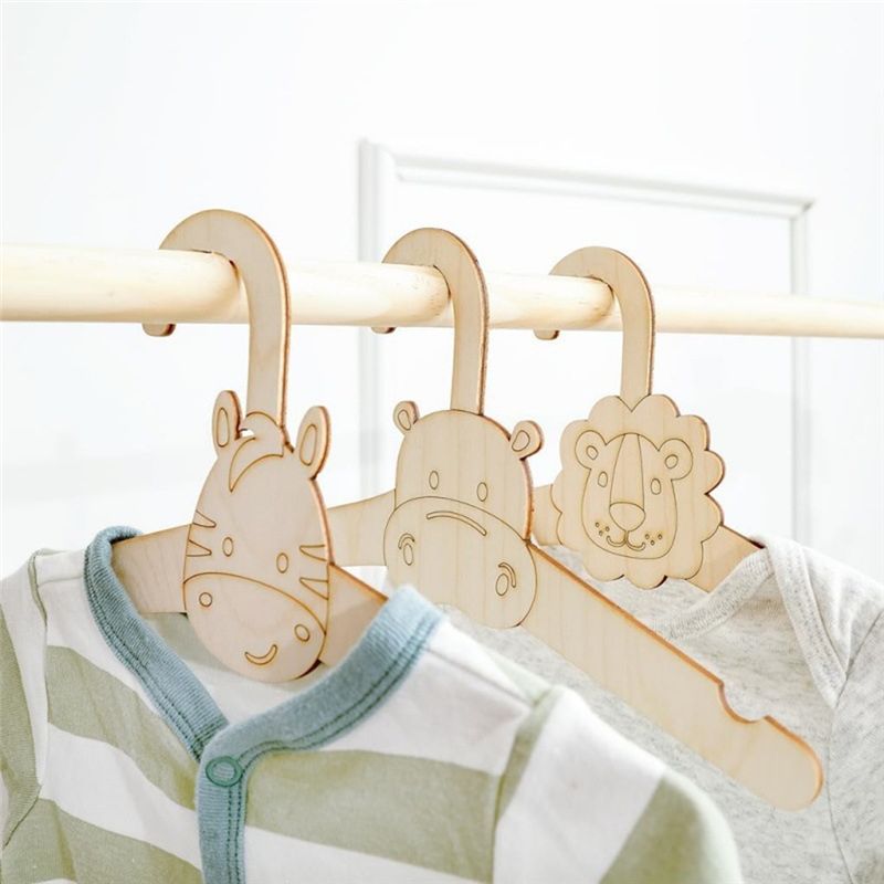 ABVT-20PCS علاقة ملابس خشبية ل - مراجعة Baby Clothing Hanging Rack وسعره