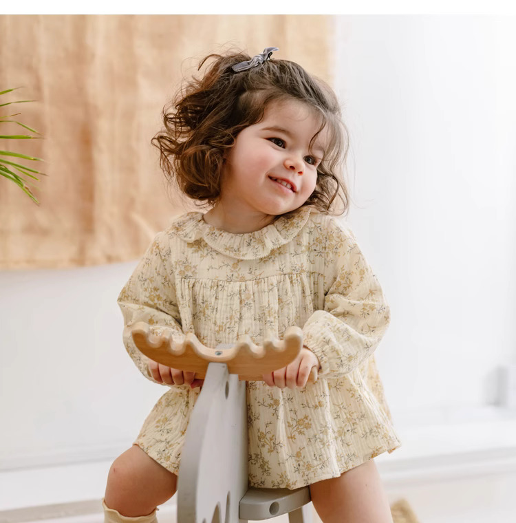 فساتين طفلة الأزهار الربيع الق - مراجعة Baby Clothing Organic وسعره